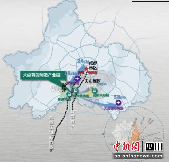 天府智能制造产业园方位。
