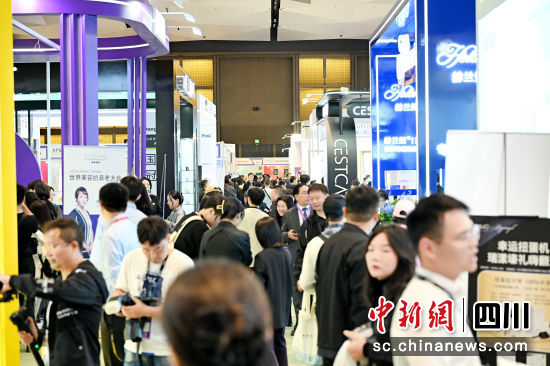 图为展会现场。世界美容抗衰老大会组委会 供图 图为展会现场。世界美容抗衰老大会组委会 供图