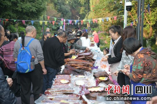 老人们正在选购自己喜欢的物品。成都市成华区知心助老协会 供图 老人们正在选购自己喜欢的物品。成都市成华区知心助老协会 供图