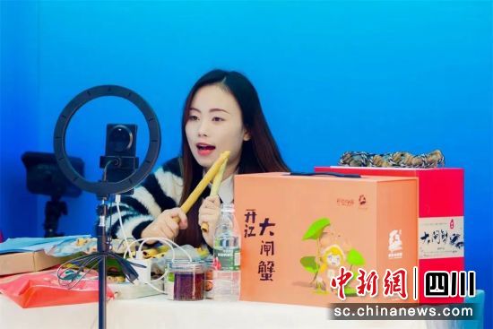 直播大赛现场。(闫斌 摄) 直播大赛现场。(闫斌 摄)