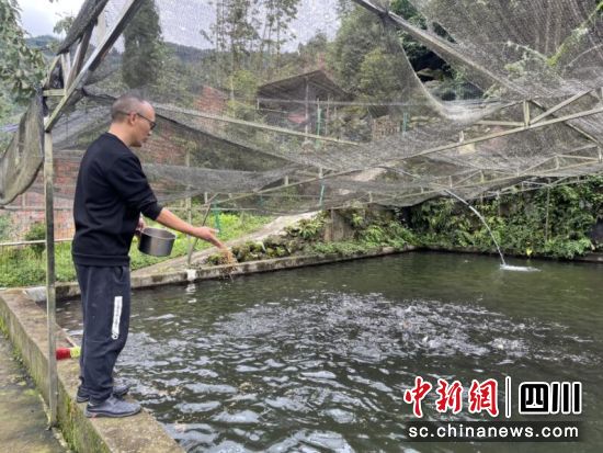 冷水鱼养殖基地。汶川县委宣传部 供图 冷水鱼养殖基地。汶川县委宣传部 供图