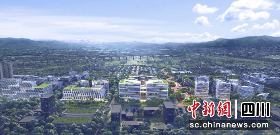 白鹭湾科技生态园效果图。白鹭湾新经济总部功能区管委会 供图 白鹭湾科技生态园效果图。白鹭湾新经济总部功能区管委会 供图