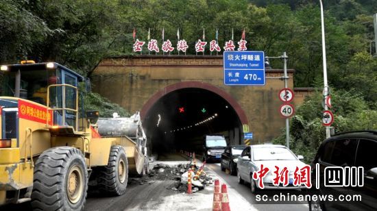 施工现场。汶川县委宣传部供图 施工现场。汶川县委宣传部供图