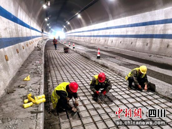 施工现场。汶川县委宣传部供图 施工现场。汶川县委宣传部供图