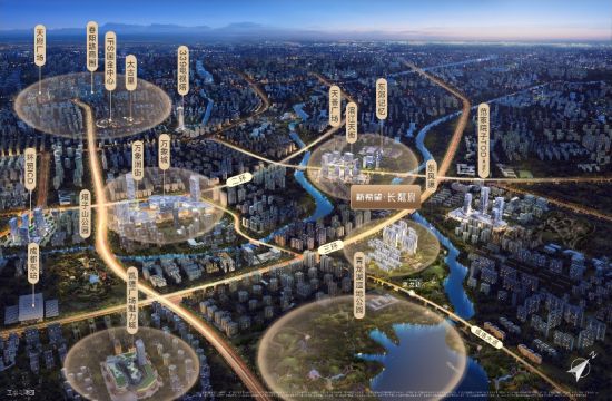 区域鸟瞰图,新希望地产供图 区域鸟瞰图,新希望地产供图