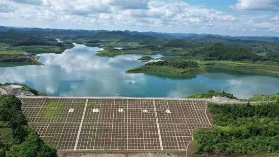 图为国家172项重大水利工程、四川省“十四五”重大水利项目武都引水工程蓬溪船山灌区鸟瞰图 图为国家172项重大水利工程、四川省“十四五”重大水利项目武都引水工程蓬溪船山灌区鸟瞰图