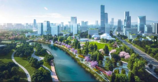 廖家湾公园意境图,来源:新都区官方公众号 廖家湾公园意境图,来源:新都区官方公众号