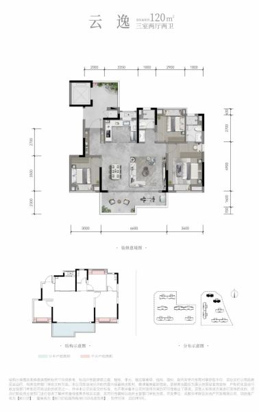 120平方米户型图,新川印供图 120平方米户型图,新川印供图