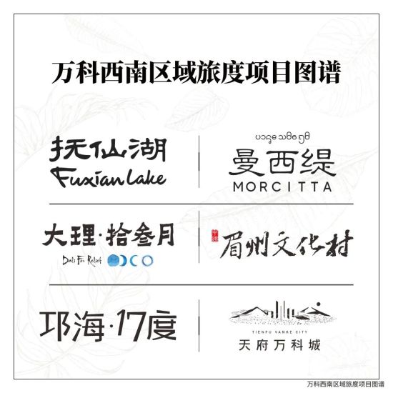 万科西南区域旅度项目图谱 万科西南区域旅度项目图谱