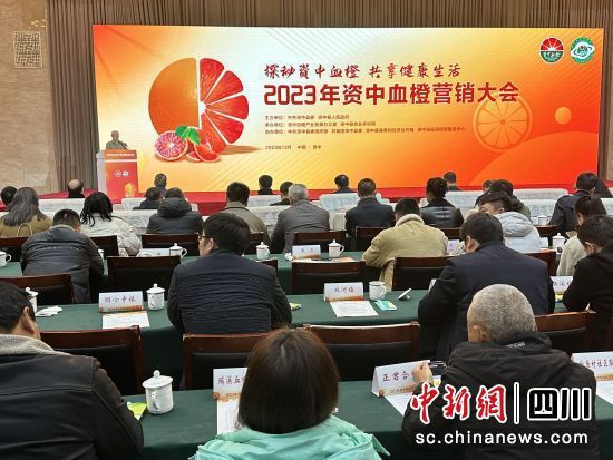 2023年资中血橙营销大会活动现场。王爵摄 2023年资中血橙营销大会活动现场。王爵摄