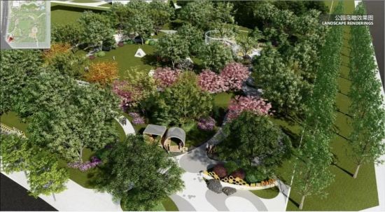 龙潭寺配建公园效果图,成都轨道交通供图 龙潭寺配建公园效果图,成都轨道交通供图
