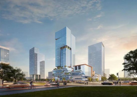 青岛路TOD效果图,成都轨道交通供图 青岛路TOD效果图,成都轨道交通供图