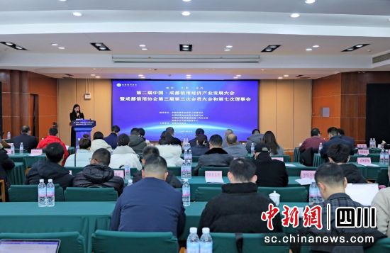 大会现场。 成都信用协会供图 大会现场。 成都信用协会供图