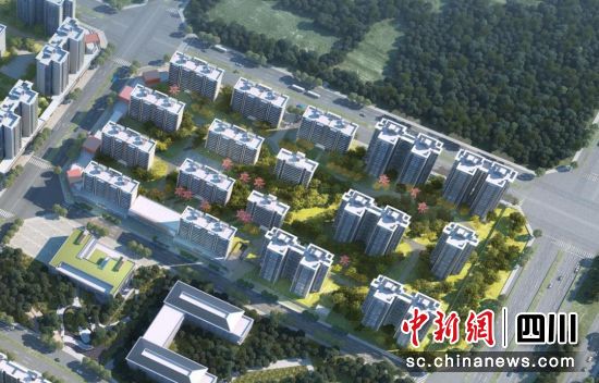 成都市东部新区丹景安置房项目效果图。中建新锐建设有限公司 供图 成都市东部新区丹景安置房项目效果图。中建新锐建设有限公司 供图