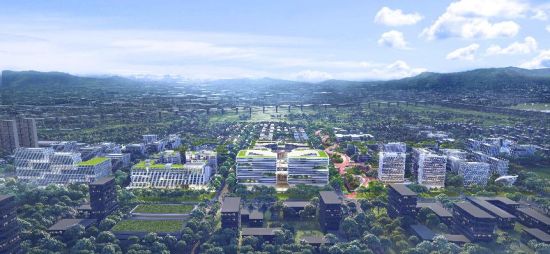 白鹭湾科技生态园意境图。图自:成都社会工作 白鹭湾科技生态园意境图。图自:成都社会工作