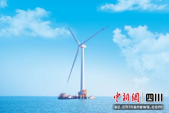 福建兴化湾风场10兆瓦海上风电机组。东方电气集团 供图 福建兴化湾风场10兆瓦海上风电机组。东方电气集团 供图