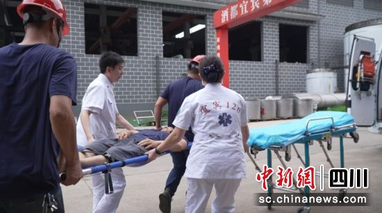 正在救援演练现场。才淦 摄 正在救援演练现场。才淦 摄