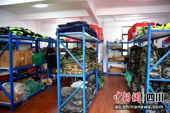 绵虒镇防汛物资储备。汶川县委宣传部供图 绵虒镇防汛物资储备。汶川县委宣传部供图