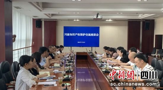川渝四地知识产权保护交流座谈现场。乐山市市场监管局供图 川渝四地知识产权保护交流座谈现场。乐山市市场监管局供图