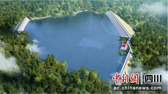 项目设计图。中国能建葛洲坝机电公司供图 项目设计图。中国能建葛洲坝机电公司供图