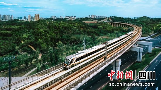 即将开通的跨市域轨道交通资阳线。成都轨道集团供图 即将开通的跨市域轨道交通资阳线。成都轨道集团供图