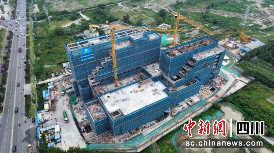建设中的影视主题酒店。郫都区融媒体中心供图 建设中的影视主题酒店。郫都区融媒体中心供图