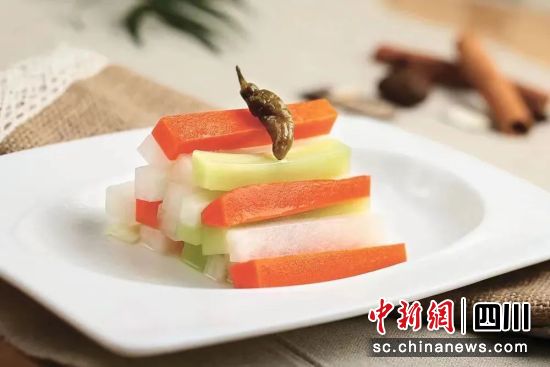  　　眉山“東坡泡菜”。(資料圖)東坡融媒供圖