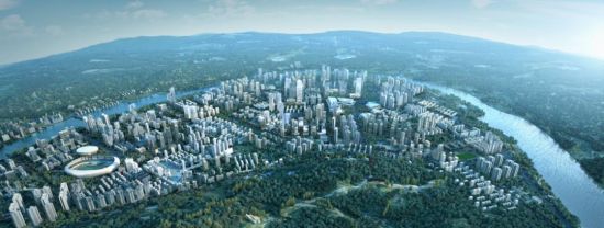 河东新区鸟瞰图。招商蛇口供图 河东新区鸟瞰图。招商蛇口供图