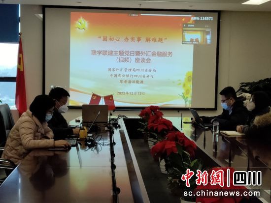 外汇金融服务座谈会现场。四川农行 供图 外汇金融服务座谈会现场。四川农行 供图