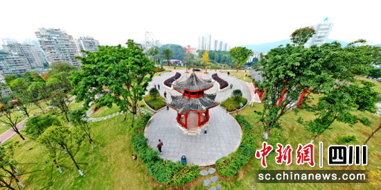 宜宾城市中的公园。陈忆 摄 宜宾城市中的公园。陈忆 摄