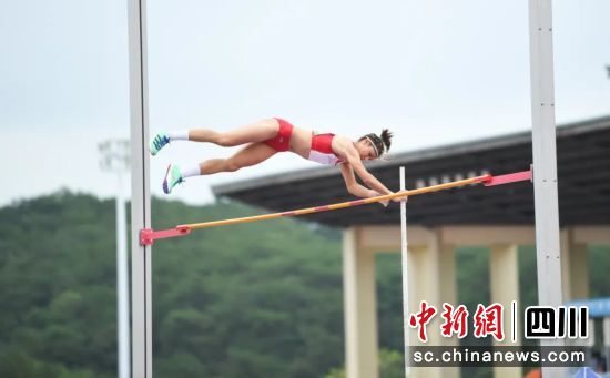 比赛中的李湘。 成都市体育局供图 比赛中的李湘。 成都市体育局供图