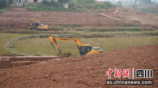 正在加紧施工现场。南溪区委宣传部 供图 正在加紧施工现场。南溪区委宣传部 供图