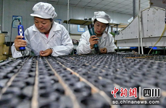 村民忙碌在生产岗位,熟练地进行望远镜生产。樊俊 摄 村民忙碌在生产岗位,熟练地进行望远镜生产。樊俊 摄