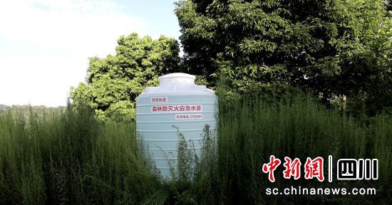 遍布林区的蓄水桶。 但悦平 摄 遍布林区的蓄水桶。 但悦平 摄