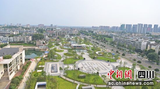 崇州市蜀州公园。成都市住建局供图 崇州市蜀州公园。成都市住建局供图