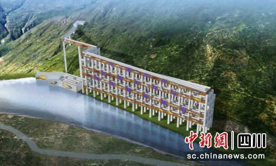 工程效果图。华电金上公司 供图 工程效果图。华电金上公司 供图
