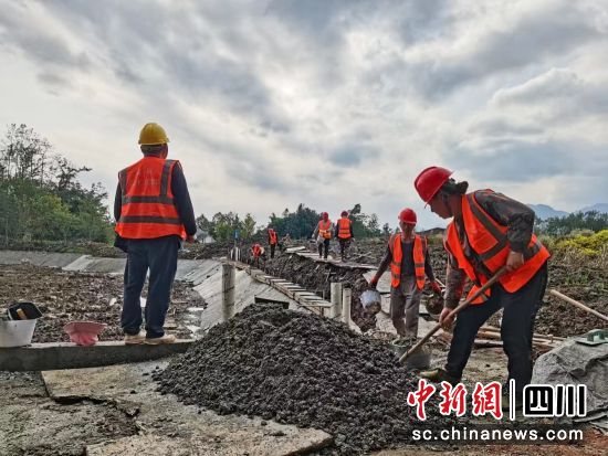 项目建设现场。 安州区委宣传部供图 项目建设现场。 安州区委宣传部供图
