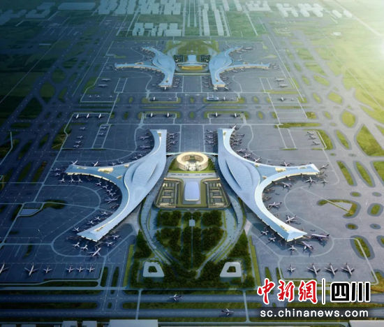 成都天府国际机场。简阳融媒 供图 成都天府国际机场。简阳融媒 供图