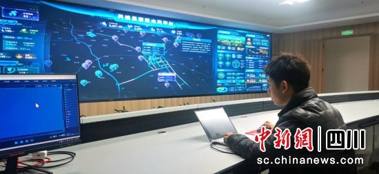 丹棱县智慧水务平台。罗俊涵 摄 丹棱县智慧水务平台。罗俊涵 摄