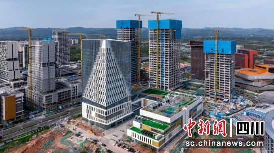 鸟瞰民航科技创新示范区。成都东部新区 供图 鸟瞰民航科技创新示范区。成都东部新区 供图