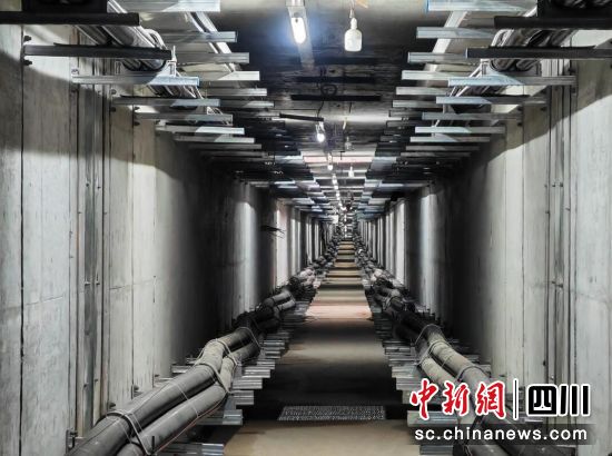 天府高铁片区科学城北路综合管廊项目。水电七局 供图 天府高铁片区科学城北路综合管廊项目。水电七局 供图