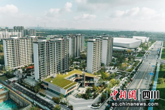 陆肖TOD实景。(资料图)成都轨道集团供图 陆肖TOD实景。(资料图)成都轨道集团供图