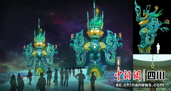 本次灯会部分灯组效果图。主办方供图 本次灯会部分灯组效果图。主办方供图