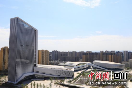 简阳市文体中心(东来印象)。 简阳融媒 供图 简阳市文体中心(东来印象)。 简阳融媒 供图