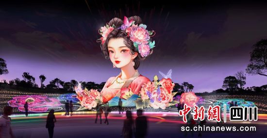 “芙蓉仙子”效果图。 游仙区委宣传部供图 “芙蓉仙子”效果图。 游仙区委宣传部供图