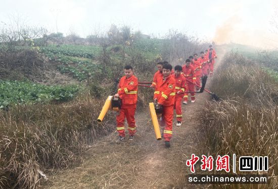 演练现场。富顺融媒 供图 演练现场。富顺融媒 供图
