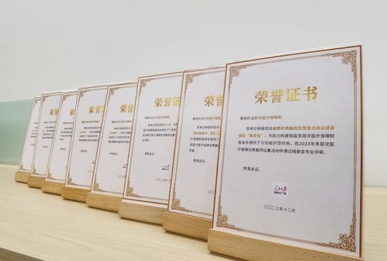 8大惠民保项目荣获“多层次医疗保障优秀案例” 。思派保险经纪 供图 8大惠民保项目荣获“多层次医疗保障优秀案例” 。思派保险经纪 供图