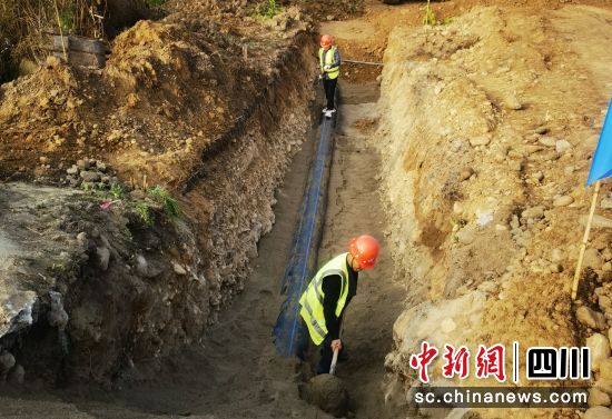 施工现场。 什邡市委宣传部供图 施工现场。 什邡市委宣传部供图