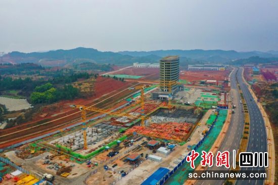 临江新区西充片区智慧产业园项目。衡欢 摄 临江新区西充片区智慧产业园项目。衡欢 摄