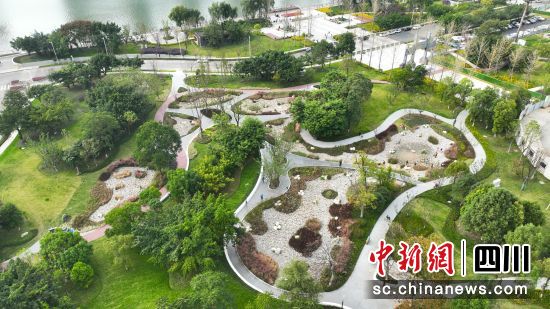 雨水花园。 中建三局集团有限公司供图 雨水花园。 中建三局集团有限公司供图